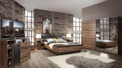 FORTE Schwebetürenschrank »Jacky, mit Spiegelpaneele, Metallgriffe« B/H/T ca: 270/210x61,