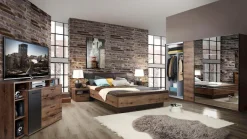FORTE Schwebetürenschrank »Jacky, mit Spiegelpaneele, Metallgriffe« B/H/T ca: 270/210x61,