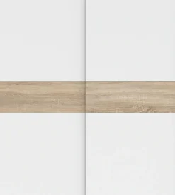 FORTE Schwebetürenschrank »Longline, Made in Europe, 2 Schiebetüren, modernes Design« melaminbeschichtet