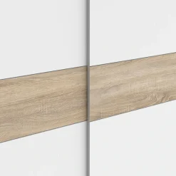 FORTE Schwebetürenschrank »Longline, Made in Europe, 2 Schiebetüren, modernes Design« melaminbeschichtet