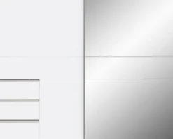 FORTE Schwebetürenschrank mit 3 Schubladen