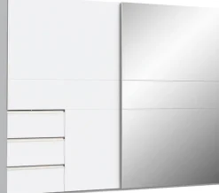 FORTE Schwebetürenschrank mit 3 Schubladen