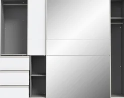 FORTE Schwebetürenschrank mit 3 Schubladen