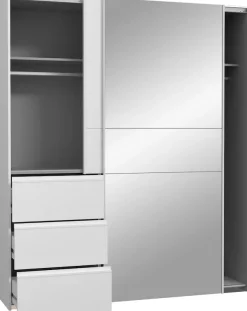FORTE Schwebetürenschrank »Winn2« mit Spiegel und 3 Schubkästen