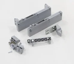 FORTE Schwebetürselbsteinzug Set, 2 Stk. tlg.