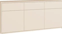 FORTE Sideboard »Alice Springs, Sideboard, Breite 184,2 cm, viel Stauraum« Schubkästen mit Vollauszug, Push to open, grifflos