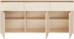 FORTE Sideboard »Alice Springs, Sideboard, Breite 184,2 cm, viel Stauraum« Schubkästen mit Vollauszug, Push to open, grifflos