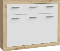 FORTE Sideboard »Baccio« Breite 118 cm, höhe 92 cm, 3 Türen und 3 Schubkästen