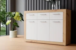 FORTE Sideboard »Baccio« Breite 118 cm, höhe 92 cm, 3 Türen und 3 Schubkästen