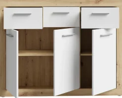 FORTE Sideboard »Baccio« Breite 118 cm, höhe 92 cm, 3 Türen und 3 Schubkästen