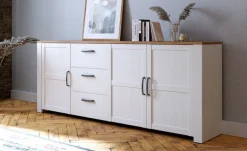 FORTE Sideboard »Bohol, großes Sideboard,Breite 2,20 mtr. Soft-Close, Stauraum« B/H/T 220,8/87/42cm, 3 Türen, 3 SK