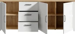 FORTE Sideboard »Bohol, großes Sideboard,Breite 2,20 mtr. Soft-Close, Stauraum« B/H/T 220,8/87/42cm, 3 Türen, 3 SK