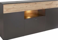 FORTE Sideboard »Como« Kommode, Stauraumschrank, LED Beleuchtung, Soft Close, Stauraum