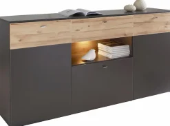 FORTE Sideboard »Como« Kommode, Stauraumschrank, LED Beleuchtung, Soft Close, Stauraum