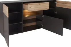 FORTE Sideboard »Como« Kommode, Stauraumschrank, LED Beleuchtung, Soft Close, Stauraum