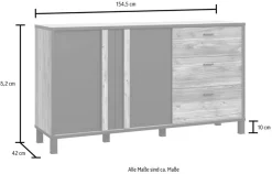 FORTE Sideboard »Hayato« Breite ca. 154 cm