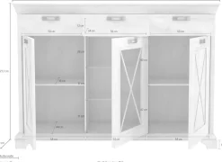FORTE Sideboard »Kashmir« Breite 177 cm