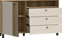 FORTE Sideboard »Killarney« Sideboard, Stauraum, Soft Close, Metallgriffe