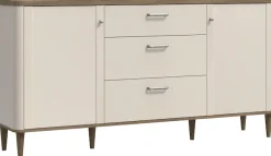 FORTE Sideboard »Lacetti« B/H/T 179,8/91,7/41,2 cm Echtholzfüße