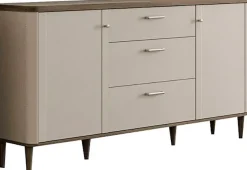 FORTE Sideboard »Lacetti« B/H/T 179,8/91,7/41,2 cm Echtholzfüße