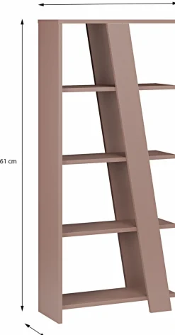 FORTE Standregal »Standregal, 4 Ablageböden, Höhe 161 cm« B/H/T 72/161/29,6 cm verschiedene Dekore