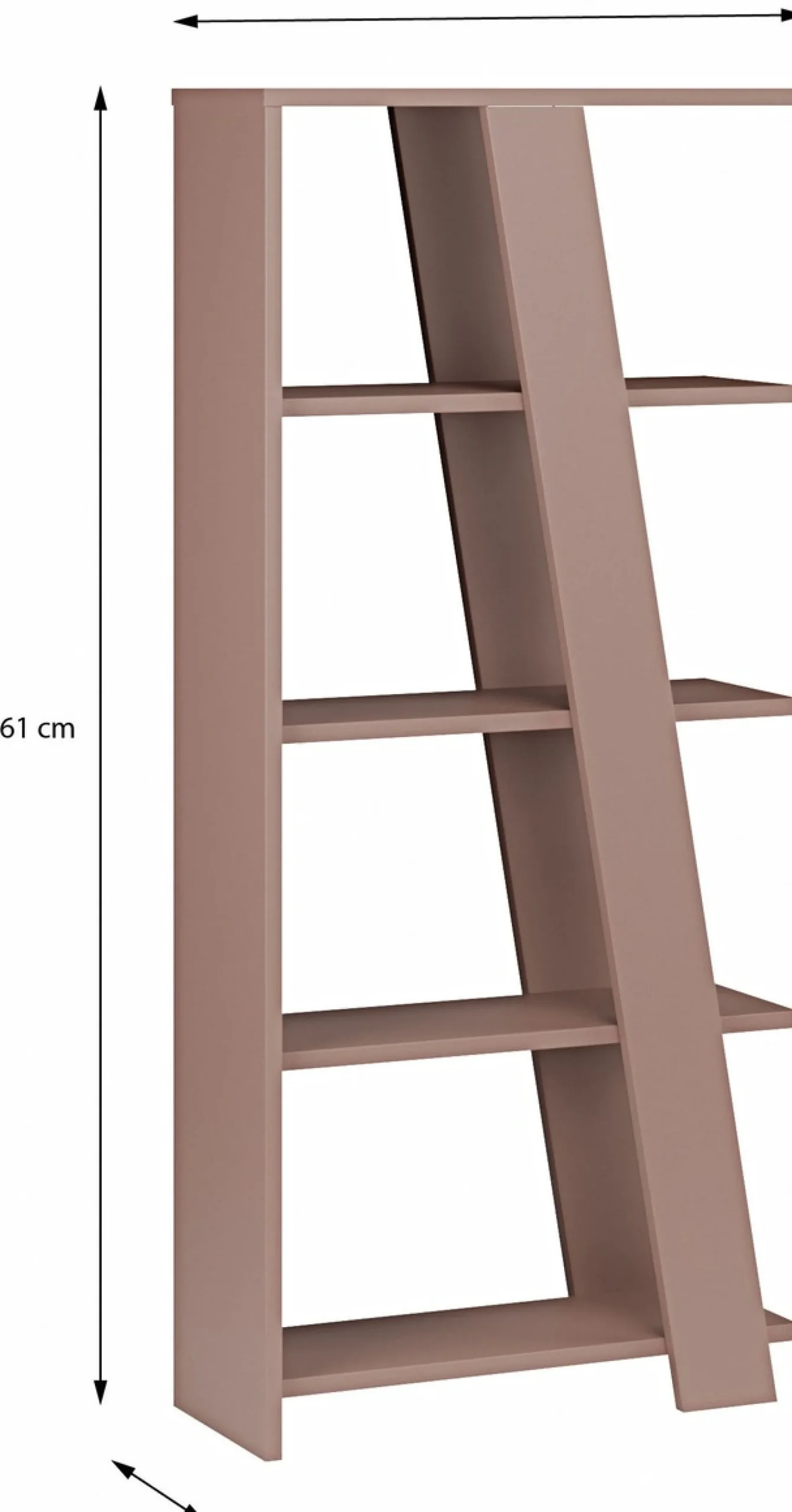 FORTE Standregal »Standregal, 4 Ablageböden, Höhe 161 cm« B/H/T 72/161/29,6 cm verschiedene Dekore