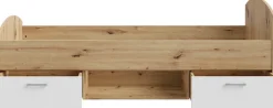 FORTE Stauraumbett »Culgoa« Jugendbett, Stauraum, Schubkasten, modernes Dekor, pflegeleicht