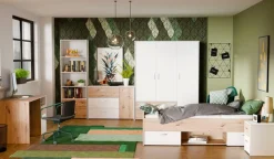 FORTE Stauraumbett »Culgoa« Jugendbett, Stauraum, Schubkasten, modernes Dekor, pflegeleicht