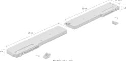 FORTE Türdämpfer Türstopper Set, Dämpfung, robustes Material, einfache Montage