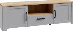 FORTE TV-Board »Bohol TV-Schrank, Stauraum, 2 farbiges Dekor, landhaus« B/H/T 166,1/51,8/42cm, 2 Türen, 1 SK
