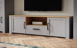 FORTE TV-Board »Bohol TV-Schrank, Stauraum, 2 farbiges Dekor, landhaus« B/H/T 166,1/51,8/42cm, 2 Türen, 1 SK