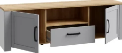 FORTE TV-Board »Bohol TV-Schrank, Stauraum, 2 farbiges Dekor, landhaus« B/H/T 166,1/51,8/42cm, 2 Türen, 1 SK