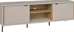 FORTE TV-Board »Forte Seravel TV Schrank 160, Elegantes Lowboard, Beleuchtung optional« B/H/T 158,8/52/41,5 offener Stauraum