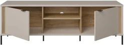 FORTE TV-Board »Forte Seravel TV Schrank 160, Elegantes Lowboard, Beleuchtung optional« B/H/T 158,8/52/41,5 offener Stauraum