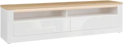 FORTE TV-Board »TV-Schrank, grifflos, offene Fächer« B/H/T 181,1/48,2/41,6 cm, Front glänzend