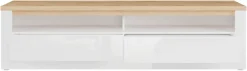 FORTE TV-Board »TV-Schrank, grifflos, offene Fächer« B/H/T 181,1/48,2/41,6 cm, Front glänzend