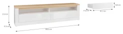 FORTE TV-Board »TV-Schrank, grifflos, offene Fächer« B/H/T 181,1/48,2/41,6 cm, Front glänzend