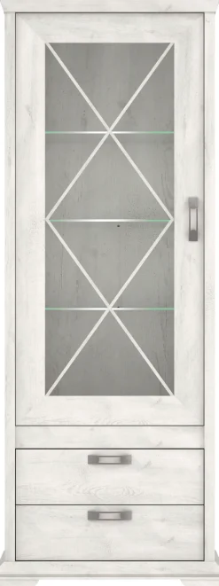 FORTE Vitrine »Kashmir« Breite 78 cm, inkl. LED Beleuchtung