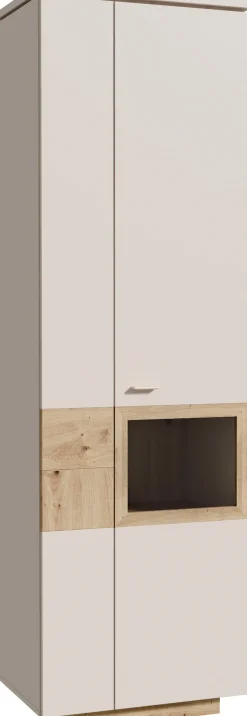 FORTE Vitrine »Louoto, Stauraumvitrine, Standvitrine, Stauraumschrank« Türanschlag rechts oder links wechselbar, mit Soft Close, Höhe 197,2cm