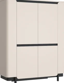 FORTE Vitrine »Vodol« Highboard, Soft Close, ABS Kanten