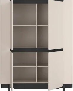 FORTE Vitrine »Vodol« Highboard, Soft Close, ABS Kanten