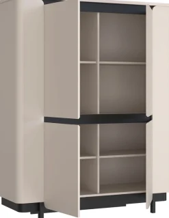 FORTE Vitrine »Vodol« Highboard, Soft Close, ABS Kanten