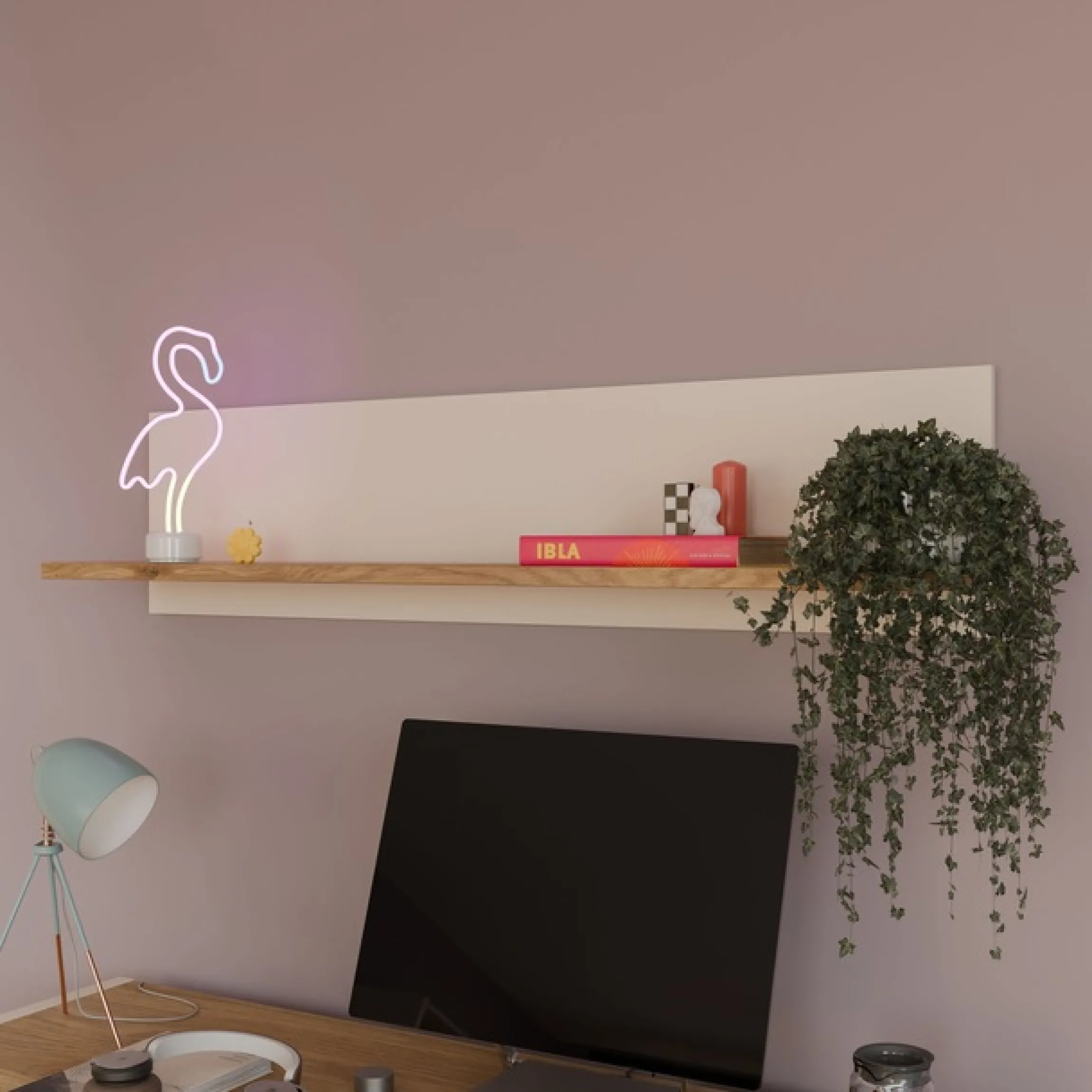 FORTE Wandboard »Oak Squere« B/H/T 120,4/28,8/21,9
