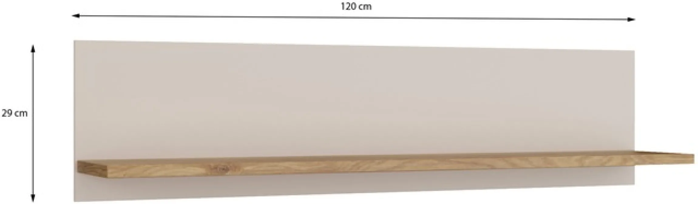 FORTE Wandboard »Oak Squere« B/H/T 120,4/28,8/21,9