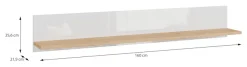 FORTE Wandboard »Wandregal, vielseitig einsetzbar, einfache Montage« B/H/T 160/25,6/21,9 cm