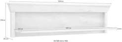 FORTE Wandregal »Kashmir« Breite 122 cm