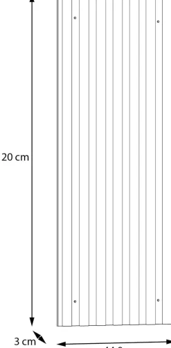 FORTE Wandregal »Wandpaneel« B/H/T 44,9/120/3 cm,Wandverkleidung, Innendekoration, Höhe 120cm, einfache Montage