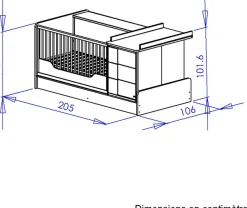 Galipette Bettanlage »Sasha« 5 Stk. tlg. bestehend aus Bett, Regal, Kommode, Schreibtisch & Ablage