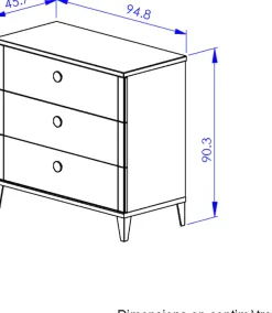 Galipette Wickelkommode »Marcel« bis 100 kg Komplette Wickelkommode 95 cm