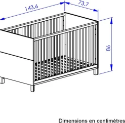 Gami Babyzimmer-Komplettset »SET N°3 CALYPSO« 6 Stk. tlg. Viel Stauraum für eine optimale Organisation.